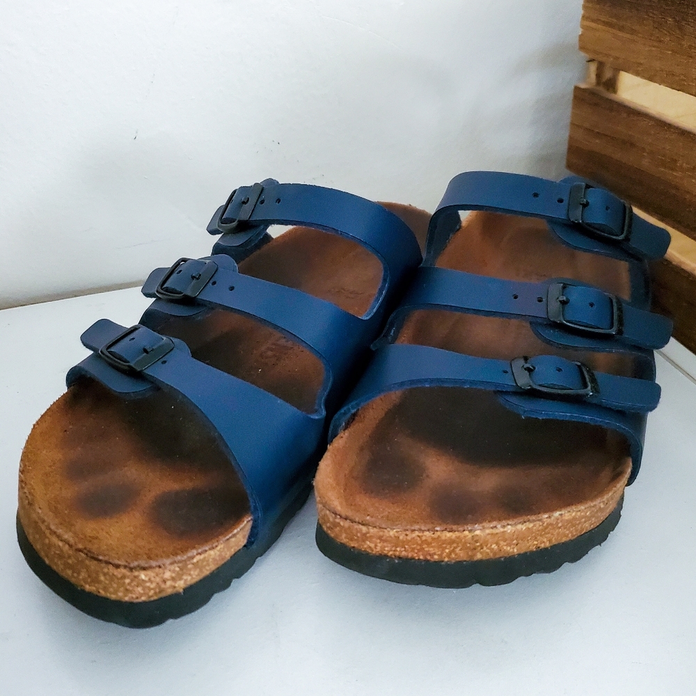 Birkenstock Florida Soft Footbed Navy Size 37